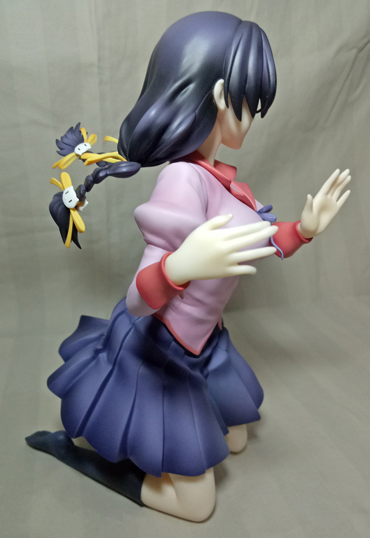 hanekawa tsubasa black hanekawa hair side view