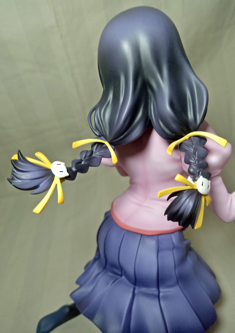 hanekawa tsubasa black hanekawa hair looking good with minor scratch