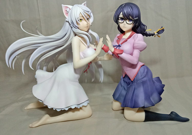 hanekawa tsubasa black hanekawa side-by-side