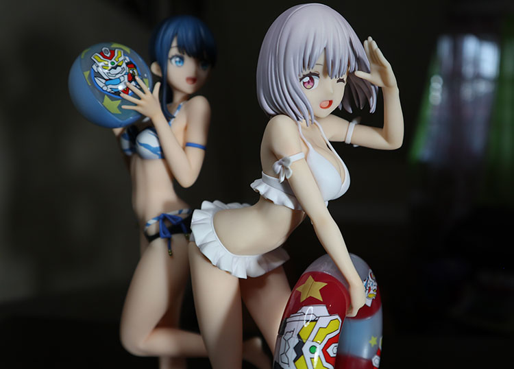 akane shinjou rikka takarada aquamarine swimsuit figure front