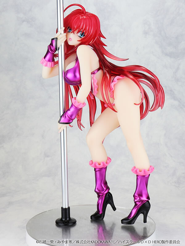 rias gremory pole dance purple