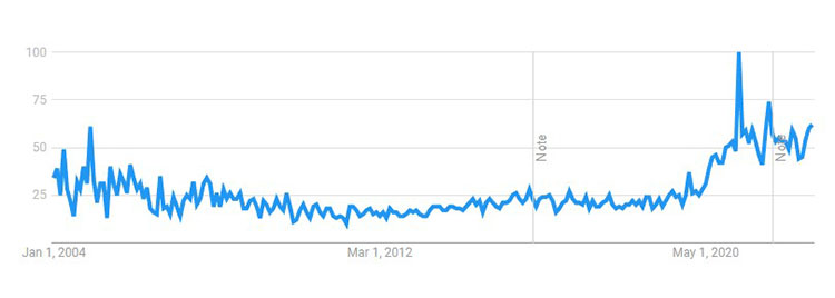 google trends anime figures